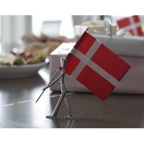 Kay Bojesen Garder, poleret st�l med fane